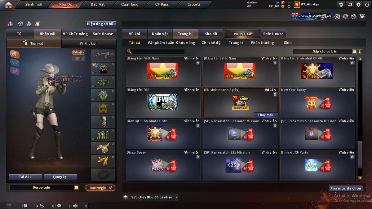 shop acc cf uy tin gia re